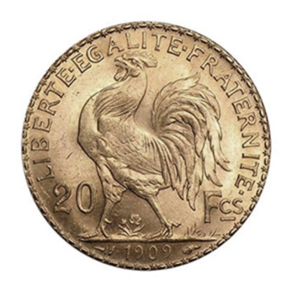 Pièce de 20 francs Coq Marianne en or