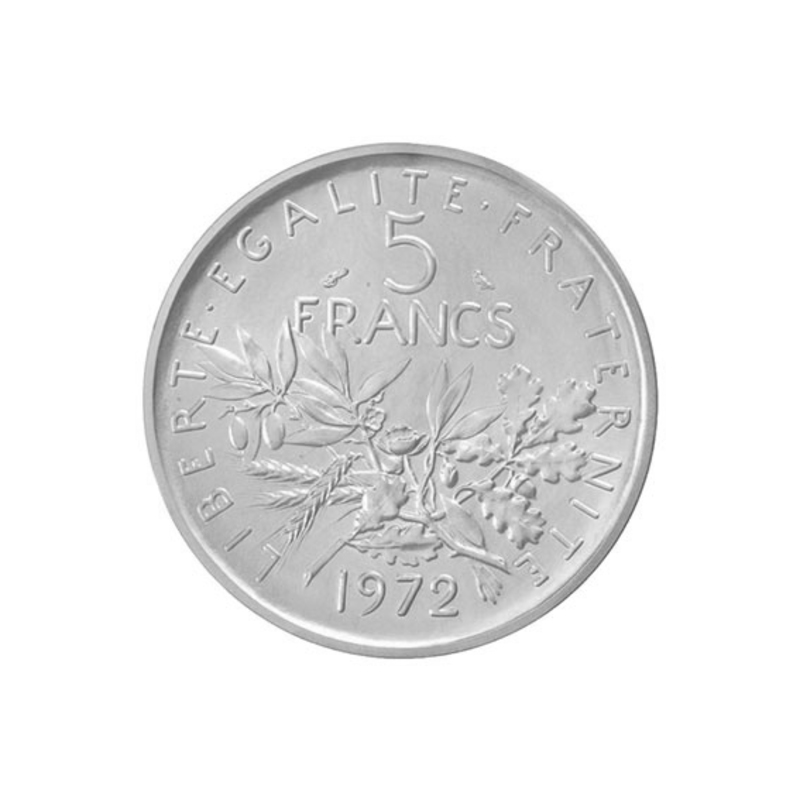 5 francs semeuse Pièce française 5 francs 1972