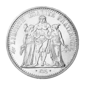 10 francs Hercule (France), pièce en argent, avers