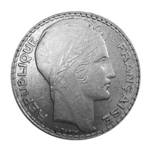 10 francs Turin (France), pièce en argent, avers