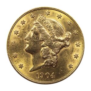 20 dollars Liberty (États-Unis), pièce en or, avers