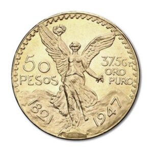 50 pesos (Mexique), pièce en or, revers à la Victoire ailée