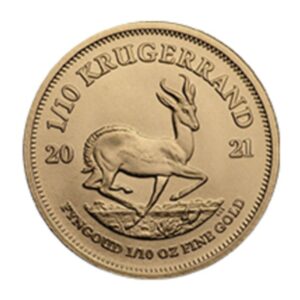 Krugerrand 1/10 once (Afrique du Sud), pièce en or, revers