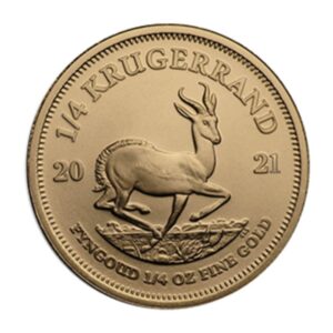 Krugerrand 1/4 once (Afrique du Sud), pièce en or, revers