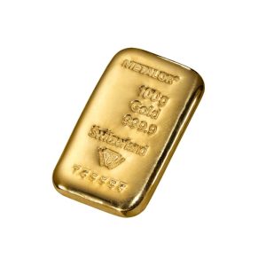 Lingotin d'or de 100 g, titre 999,9 millièmes