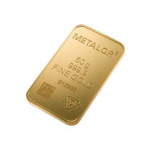 Lingotin d'or de 50 g, titre 999,9 millièmes