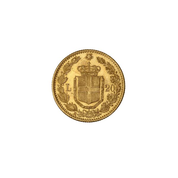20 Lire - Umberto I | Or – Image 2