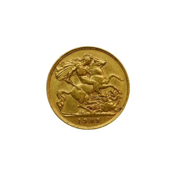 1/2 souverain - Edouard VII | Or – Image 2