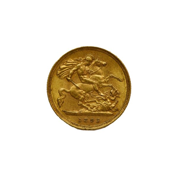 1/2 Souverain - Victoria (veuve) | Or – Image 2