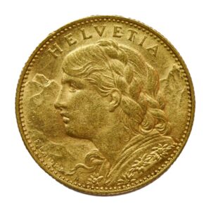 10 francs Suisse Vreneli, pièce en or