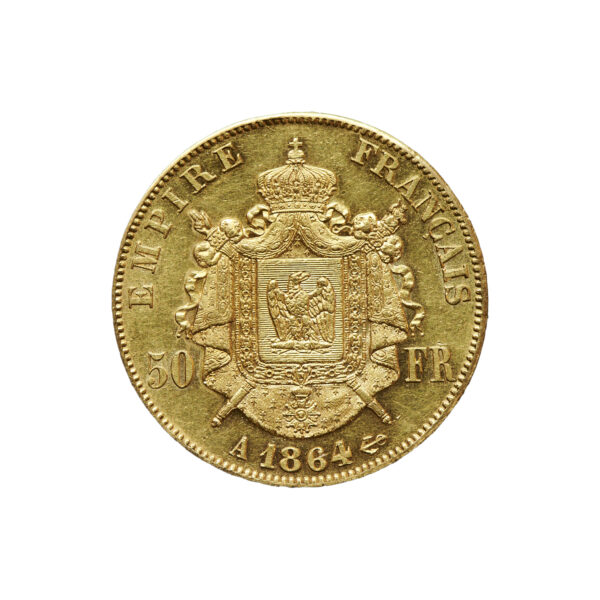 50 Francs - Napoléon tête laurée | Or – Image 2