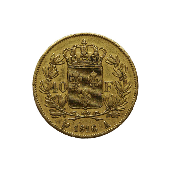 40 Francs - Louis XVIII | Or – Image 2