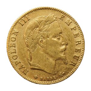 5 francs Napoléon tête laurée (France), pièce en or