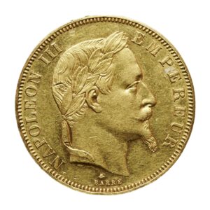 50 francs Napoléon tête laurée (France), pièce en or