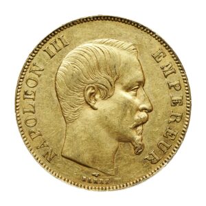 50 francs Napoléon tête nue (France), pièce en or