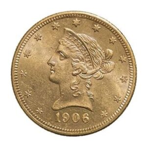 10 dollars (États-Unis), pièce en or, avers