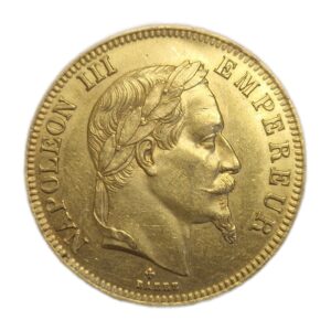 100 francs Napoléon tête laurée (France), pièce en or, avers
