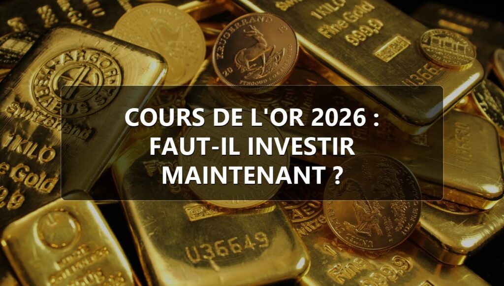 Pièces et lingots d'or illustrant le cours de l'or en 2026