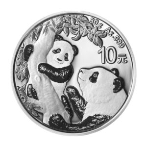 China Panda 30 g (Chine), pièce en argent, revers aux deux pandas