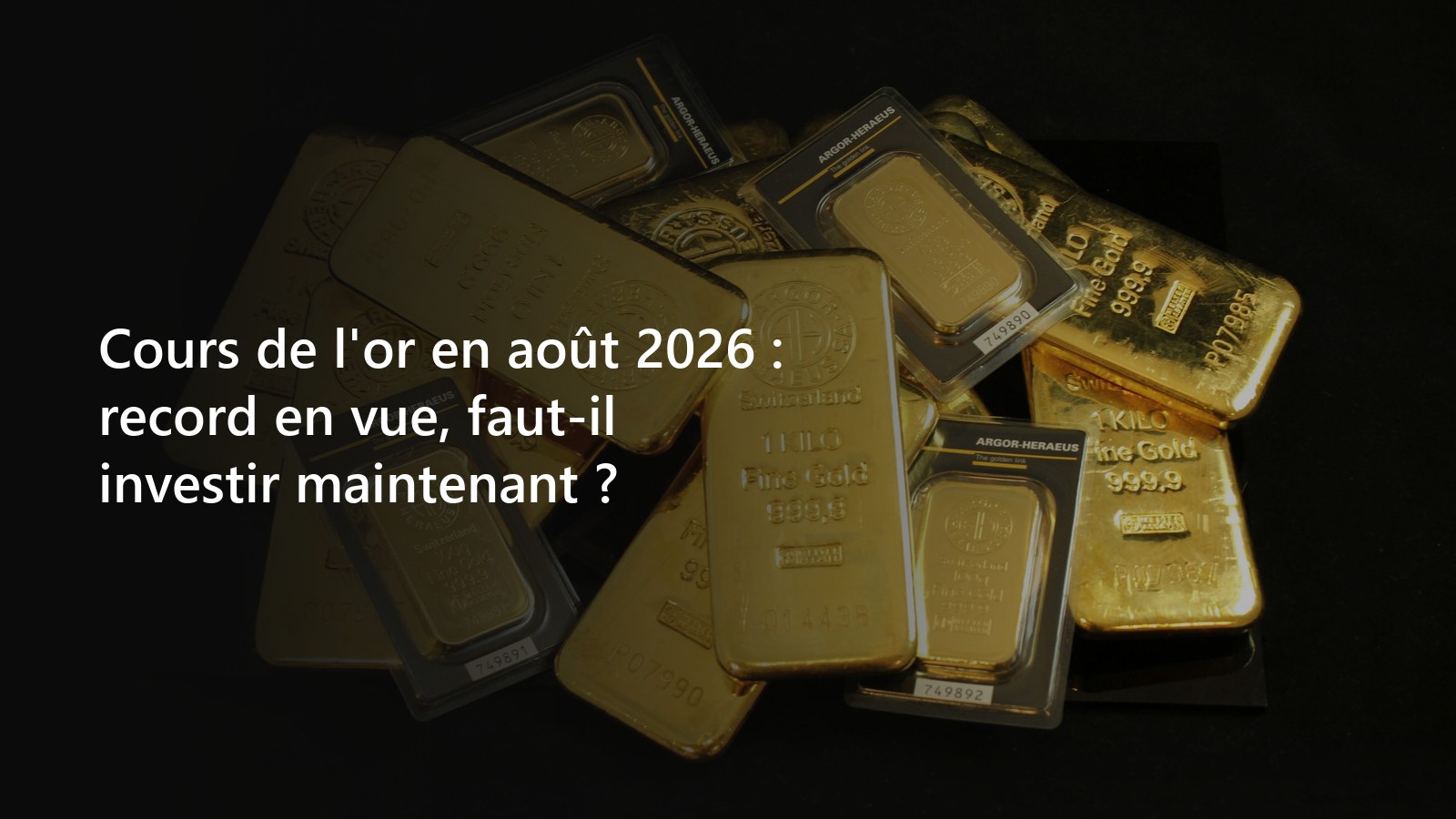 Lingots d'or sur fond noir