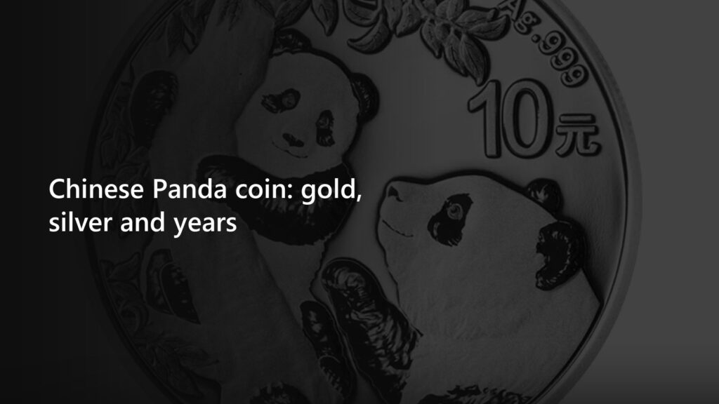 China Panda 30 g (China), silver coin, reverse with two pandas