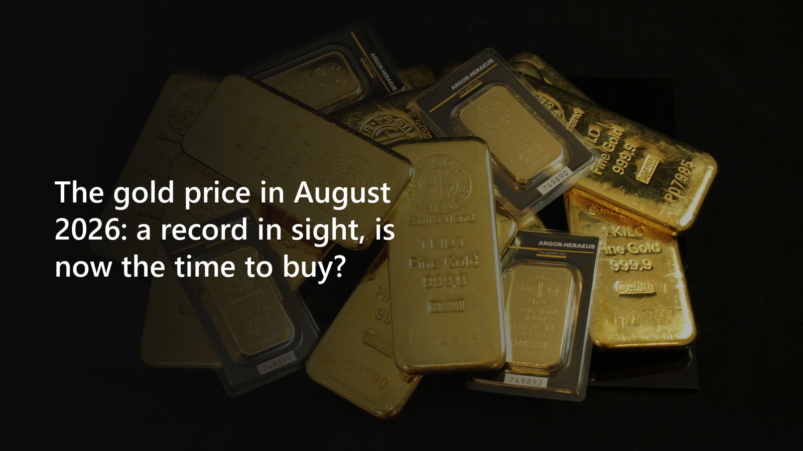 Gold bars on a black background